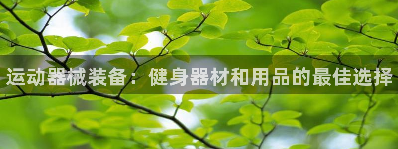 尊龙凯时返现：运动器械装备：健身器材和用品的最佳选择