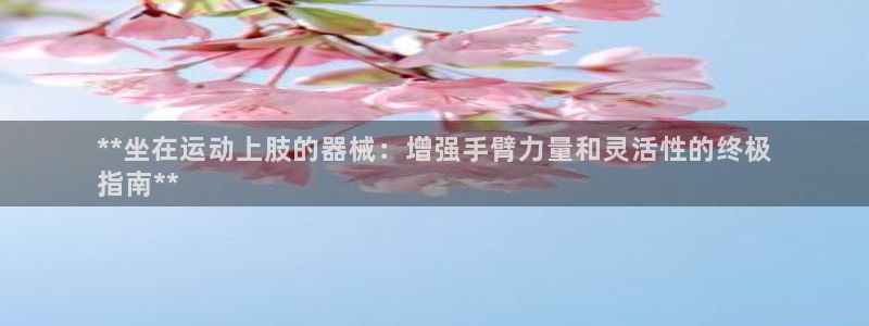 尊龙网址是选访问zd207：**坐在运动上肢的器械：