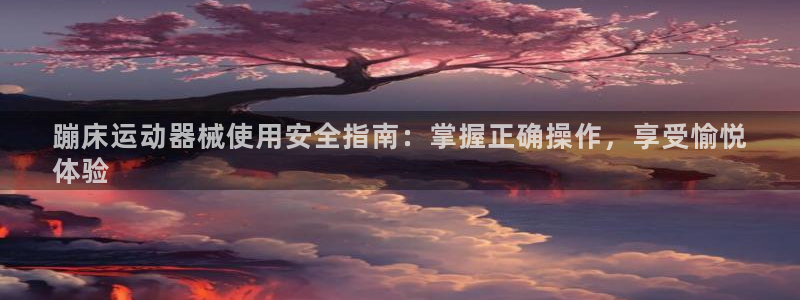 凯时k66官网登录：蹦床运动器械使用安全指南：掌握正