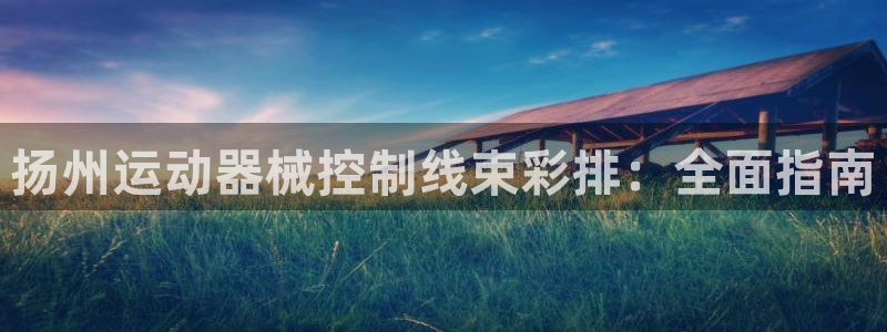 尊龙新版App下载：扬州运动器械控制线束彩排：全面指