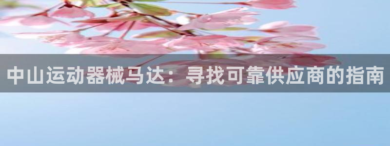 尊龙实业有限公司是正规还是仿：中山运动器械马达：寻找