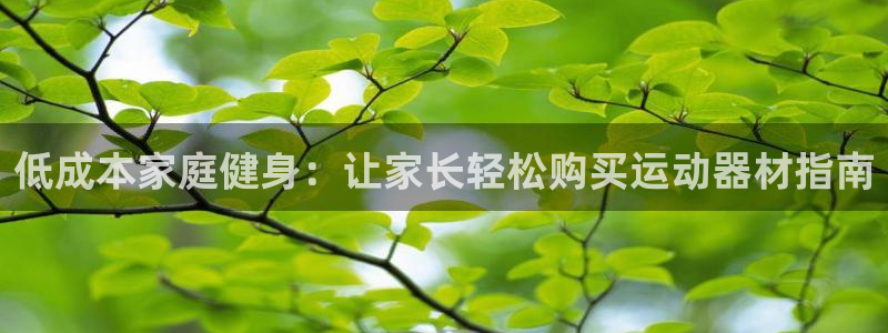 尊龙凯时的企业文化：低成本家庭健身：让家长轻松购买运