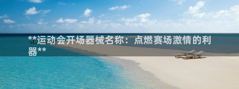 尊龙凯时有限公司：**运动会开场器械名称：点燃赛场激情的利
